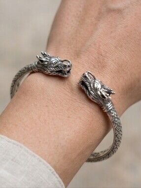 Bali Dragon Bracelet 925 Silver-23.7g